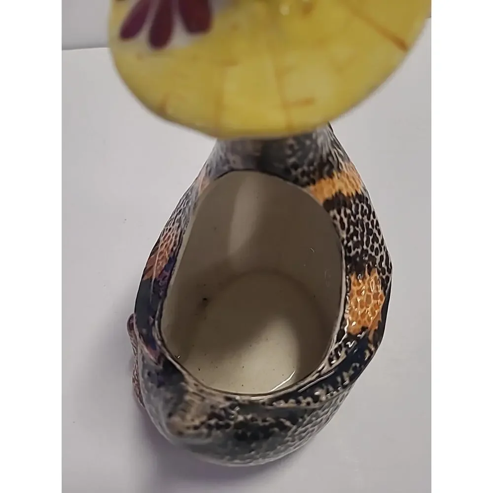 Vintage Pottery Chicken Hen Bowl/Planter Relco Japan 6.5